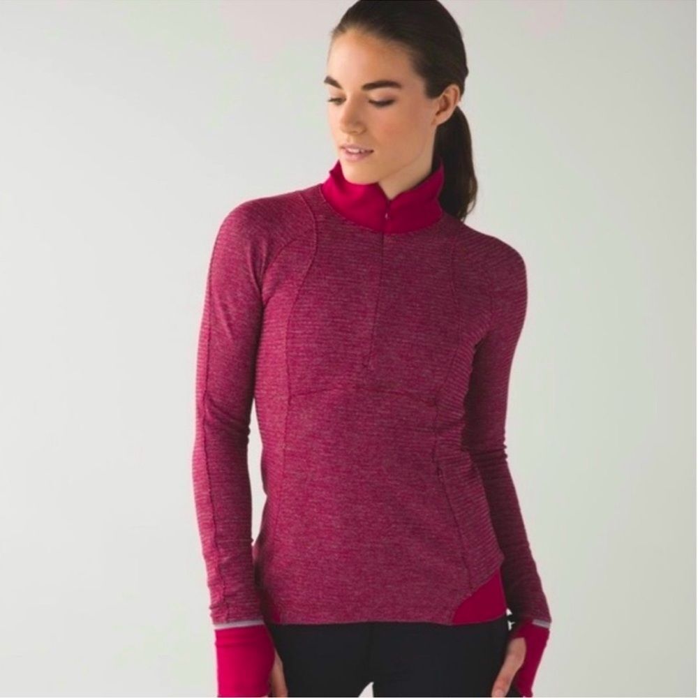 Lululemon Long Sleeve half Zip pullover Top lightweight sweatshirt size 10